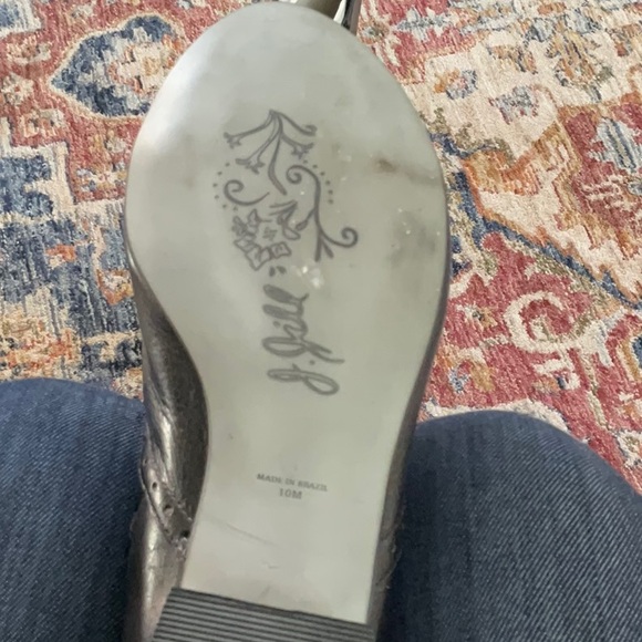 J.Jill leather lace up boots with side zipper - Picture 3 of 8